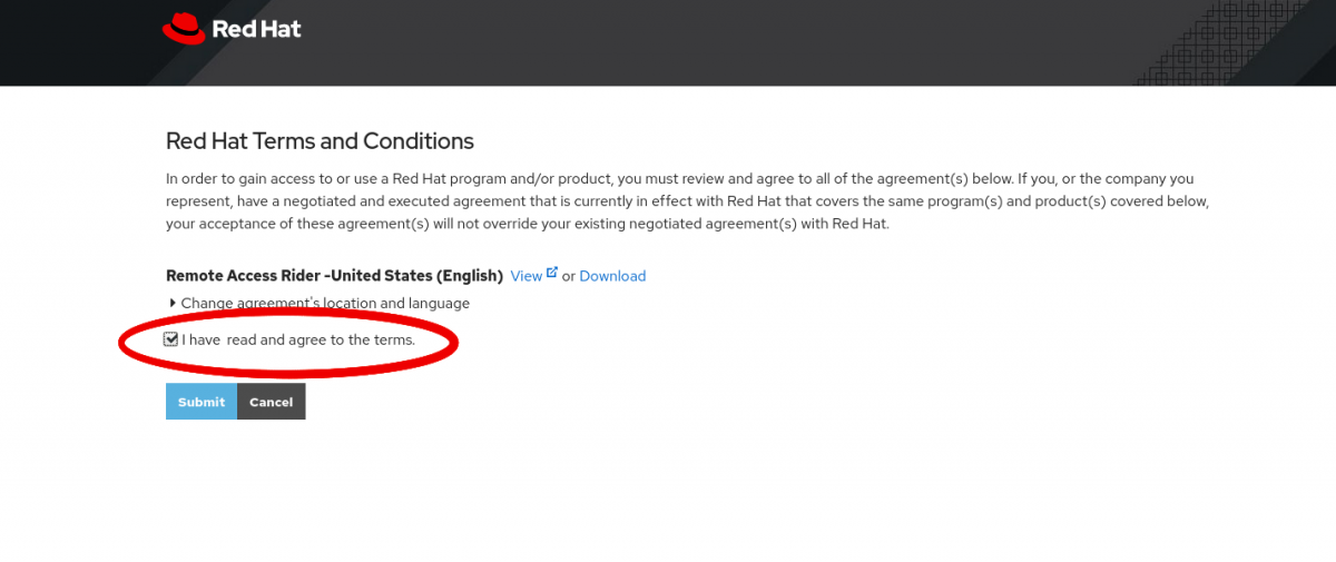 Screenshot Remote Access Rider Accept