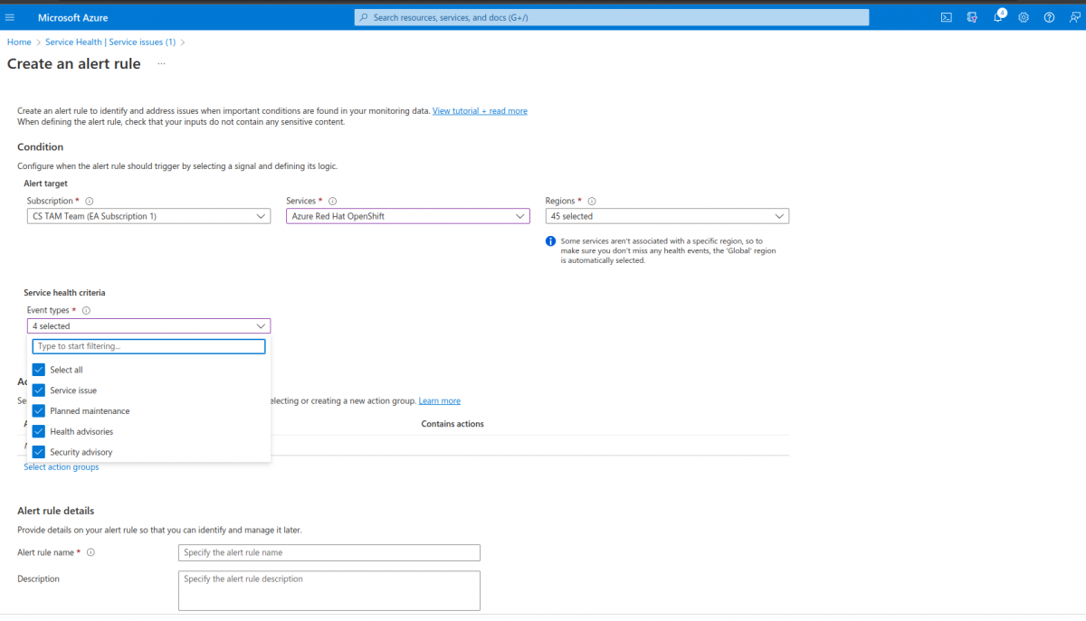 Azure portal 4