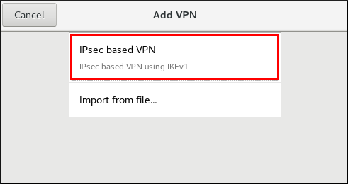 Configuring VPN on IPsec mode