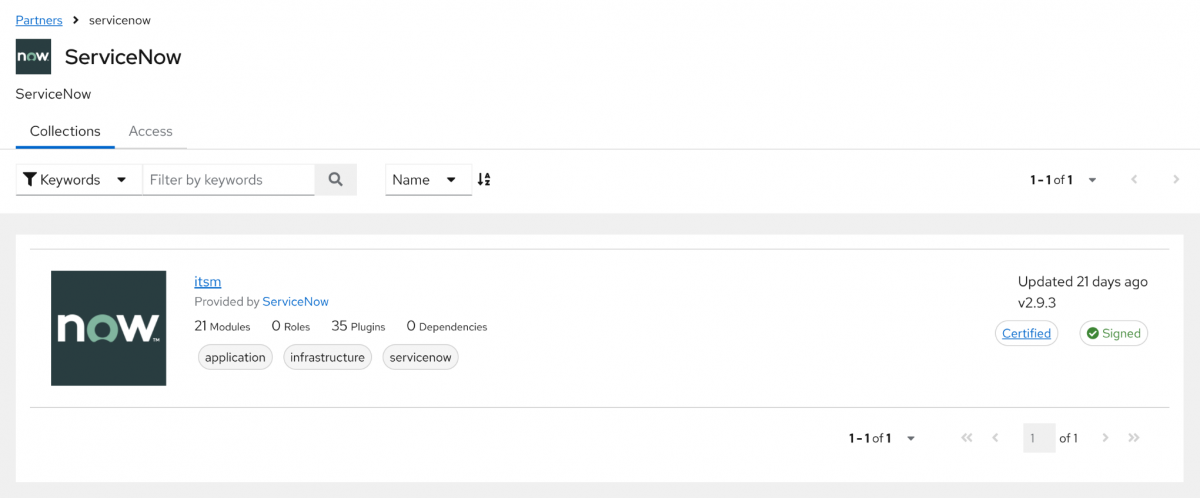 ServiceNow ITSM collection